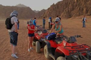 Quad Bike In The Desert